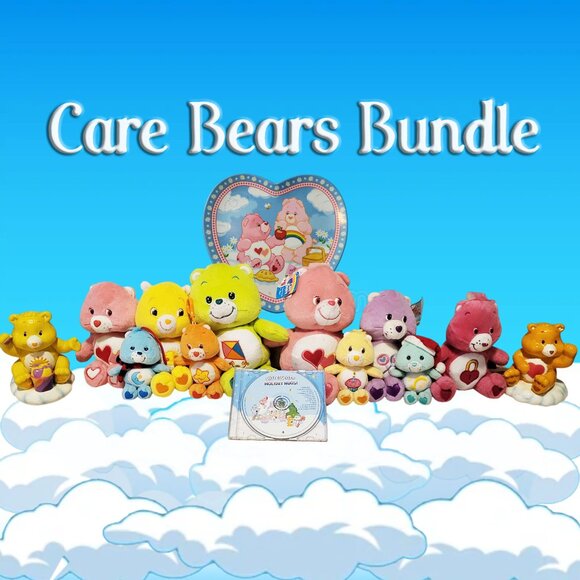 Care Bears Collector’s Bundle – Plushies Coin Banks & Nostalgic Extras